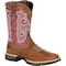 Durango Women's Western Boot, 9 M, Leather, 10 in H, Briar Brown/Rusty Red DRD0349 - alternate 1